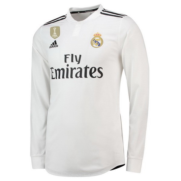 Maillot Football Real Madrid Domicile ML 2018-19 Blanc